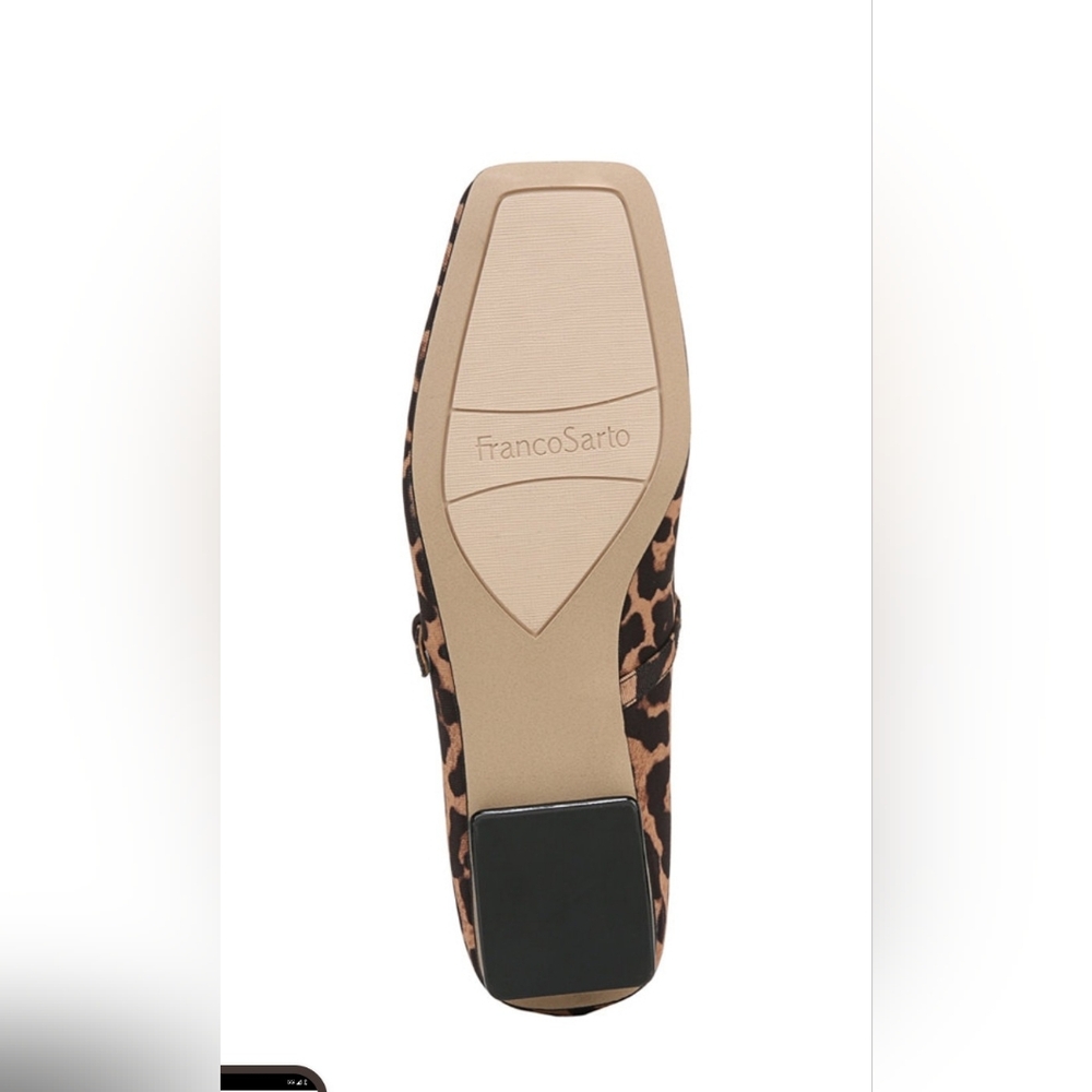 Franco Sarto Animal Print Mary Jane Flats - Picture 3 of 5